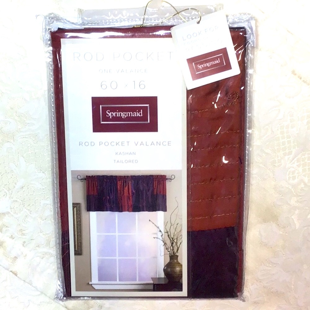 Springmaid ‘Kashan’ Rod Pocket Valance Jewel Tones